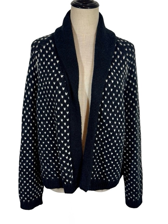 THE GREAT. The Tiny Hearts Lodge Wool and Alpaca Blend Cardigan - Picture 6 of 14